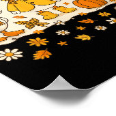 Just A Cozy Goose Funny Meme Thanksgiving Herfst F Poster (Hoek)
