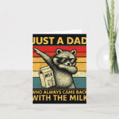 Just A Dad Who Always Came Back Men Fathers Day Da Kaart (Voorkant)
