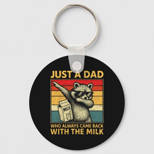 Just A Dad Who Always Came Back Men Fathers Day Da Sleutelhanger (Voorkant)