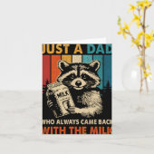 Just A Dad Who Always Came Back With The Milk Fath Kaart (Gele Bloem)