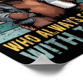 Just A Dad Who Always Came Back With The Milk Fath Poster (Hoek)