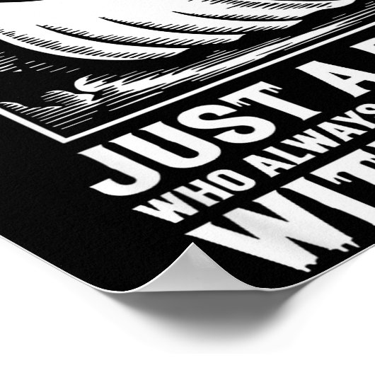 Just A Dad Who Always Came Back With The Milk Ghos Poster (Hoek)