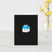 Just A Dad Who Always Comes Back With The Milk Fat Kaart (Gele Bloem)