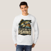 Just a Dad Who Loves Fishing Shirt (Voorkant volledig)