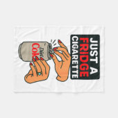 Just A Fridge Cigarette Funny Hand Design Cool Cos Fleece Deken (Voorkant (Horizontaal))