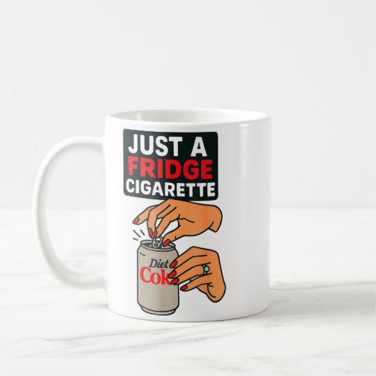 Just A Fridge Cigarette Funny Hand Design Cool Cos Koffiemok (Links)
