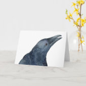 Just a Friendly Caw Folded Greeting Card Kaart (Gele Bloem)