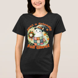 Just a Friendly Herfst Ghost" - Schattige herfston Tri-Blend Shirt