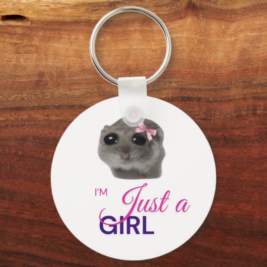 Just a Girl Keychain (Achterkant)