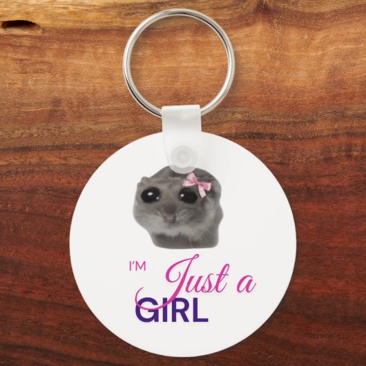 Just a Girl Keychain (Voorkant)
