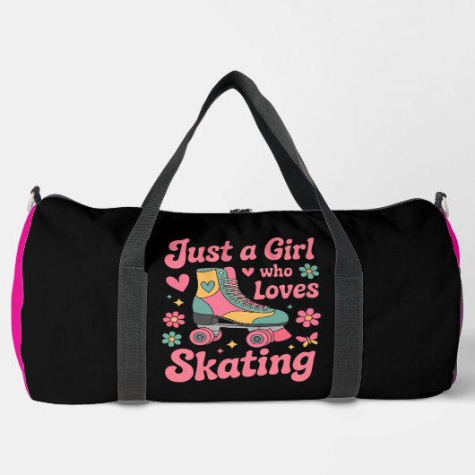 Just A Girl Loves Skating Plunjezak (Voorkant)
