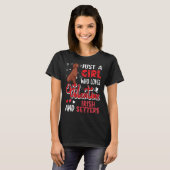 Just A Girl Loves Valentine And Irish Setters Cute T-shirt (Voorkant volledig)