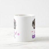 Just a Girl Mug – Cute Sad Hamster  Koffiemok (Center)