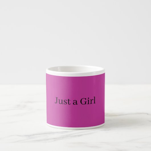 Just a girl mug espresso kop (Voorkant)