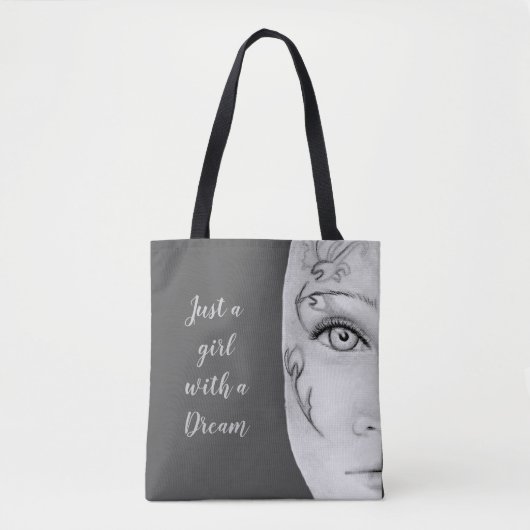 Just a Girl Tote Bag (Voorkant)