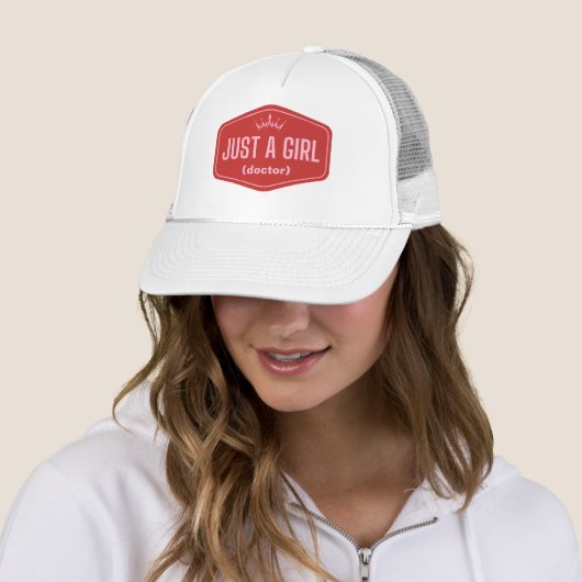 Just A Girl - vul het blanco in - Feminist Trucker Pet (In situ)