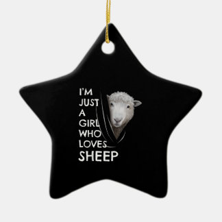 Just A Girl Who Love sheep | Sheep Fans gift Keramisch Ornament