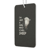 Just A Girl Who Love sheep | Sheep Fans gift Luchtverfrisser (Links)
