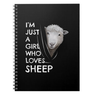 Just A Girl Who Love sheep   Sheep Fans gift Notitieboek