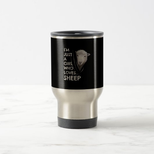 Just A Girl Who Love sheep | Sheep Fans gift Reisbeker (Center)
