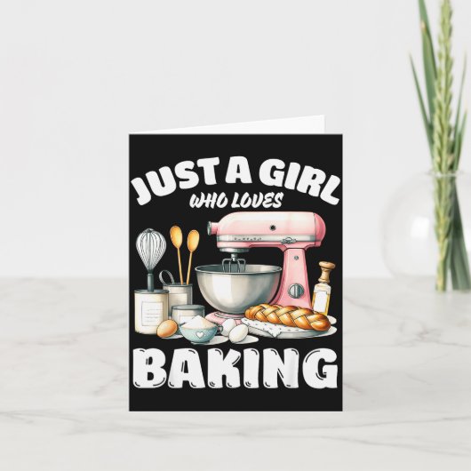 Just A Girl Who Loves Baking, Baking Lover  Kaart (Voorkant)