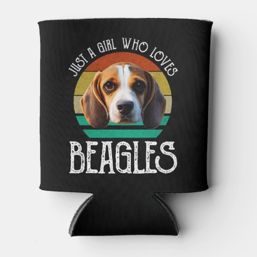 Just A Girl Who Loves Beagles Blikjeskoeler (Voorkant)