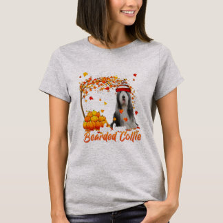 Just A Girl Who Loves Bearded Collie Dog T-shirt
