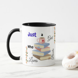 Just a Girl Who Loves Books Coffee Mug Mok