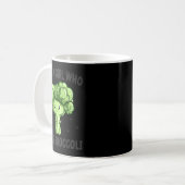 Just A Girl Who Loves Broccoli Funny Broccoli Love Koffiemok (Voorkant links)