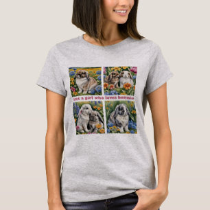 Just a girl who loves bunnies t-shirt