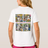 Just a girl who loves bunnies t-shirt (Achterkant)