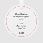 Just a girl who loves butterflies ornament (achterkant)