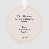 Just a girl who loves butterflies ornament (achterkant)