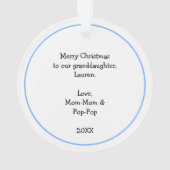 Just a girl who loves butterflies ornament (achterkant)