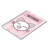 "Just a Girl Who Loves Cats – Cute Cat Notebook" Notitieboek (Linkerzijde)