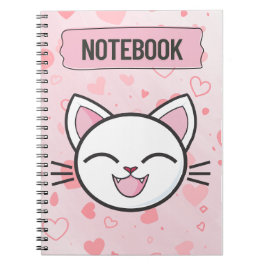 "Just a Girl Who Loves Cats – Cute Cat Notebook" Notitieboek
