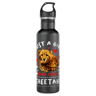 Just A Girl Who Loves Cheetahs Tiger Wildlife Chee Waterfles