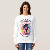 Just a Girl Who Loves Christian Music Sweatshirt (Voorkant volledig)