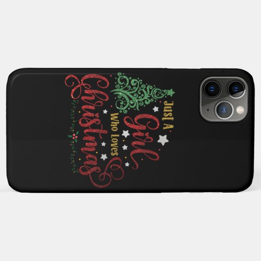 Just A Girl Who Loves Christmas Case-Mate iPhone Case (Achterkant (horizontaal))