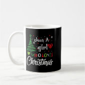 Just A Girl Who Loves Christmas Funny Design For W Koffiemok (Links)