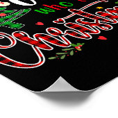 Just A Girl Who Loves Christmas Funny Xmas Pajama  Poster (Hoek)