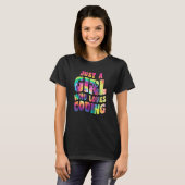 Just A Girl Who Loves Coding Coder Apparel Program T-shirt (Voorkant volledig)
