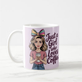 Just A Girl Who Loves Coffee Classic Mug Koffiemok