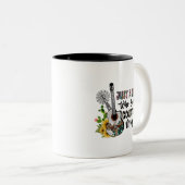 Just a Girl Who Loves Country Music Tweekleurige Koffiemok (Voorkant rechts)