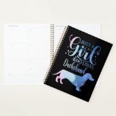 Just A Girl Who Loves Dachshund Dog Lover Female Planner (Display)