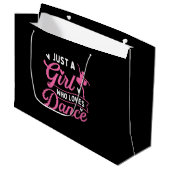 Just a Girl Who Loves Dance beroemd gemaakt door D Groot Cadeauzakje (Voorkant Gekanteld)