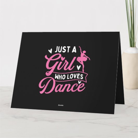 Just a Girl Who Loves Dance beroemd gemaakt door D Kaart (Achterkant)