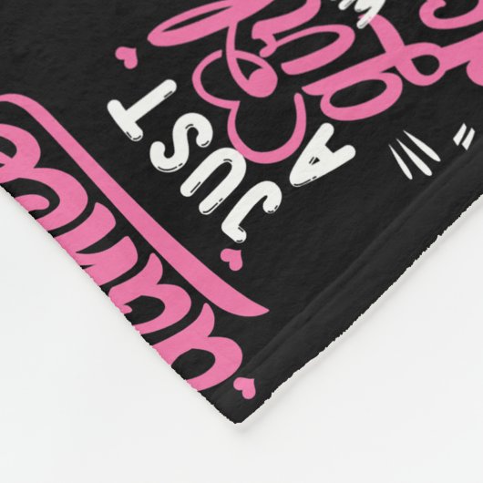 Just A Girl Who Loves Dance Gift for Dancer Fleece Deken (Hoek)