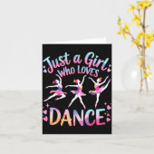 Just A Girl Who Loves Dance  Kaart (Gele Bloem)
