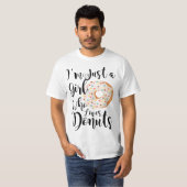 Just A Girl Who Loves Donuts  T-shirt (Voorkant volledig)